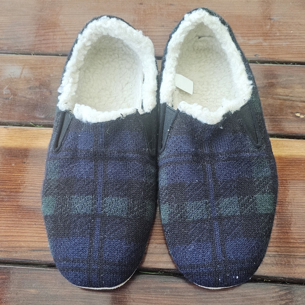 Pendleton Black Blue Wool Blend Nomad Slipper Indoor Out Casual Women Shoes S